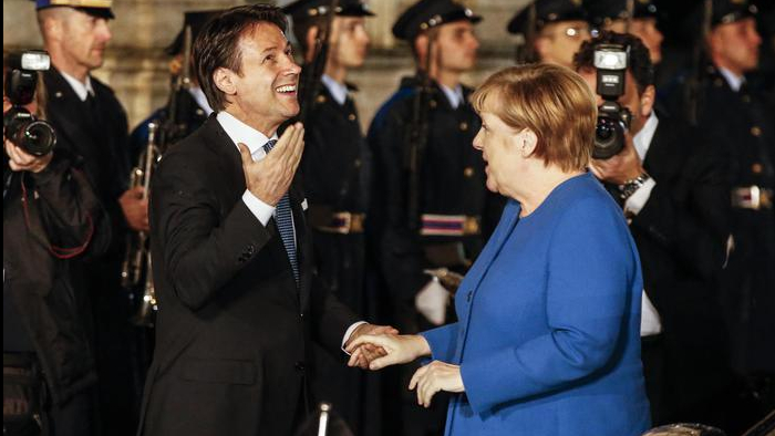 Conte incontra la cancelliera tedesca Merkel, asse su migranti e acciaio