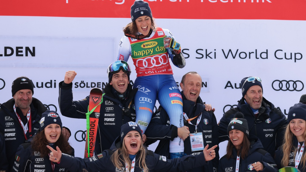 Coppa del Mondo di sci, immensa Federica Brignone, conquista la vittoria nel gigante di Soelden