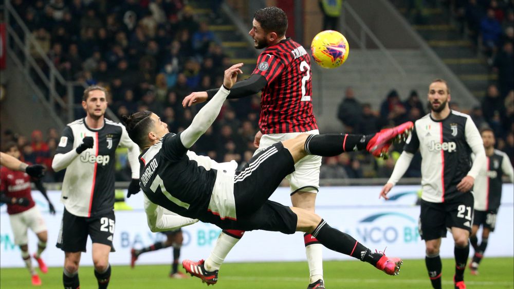 Coppa Italia, Milan-Juventus 1-1, reti di Rebic e Ronaldo su rigore