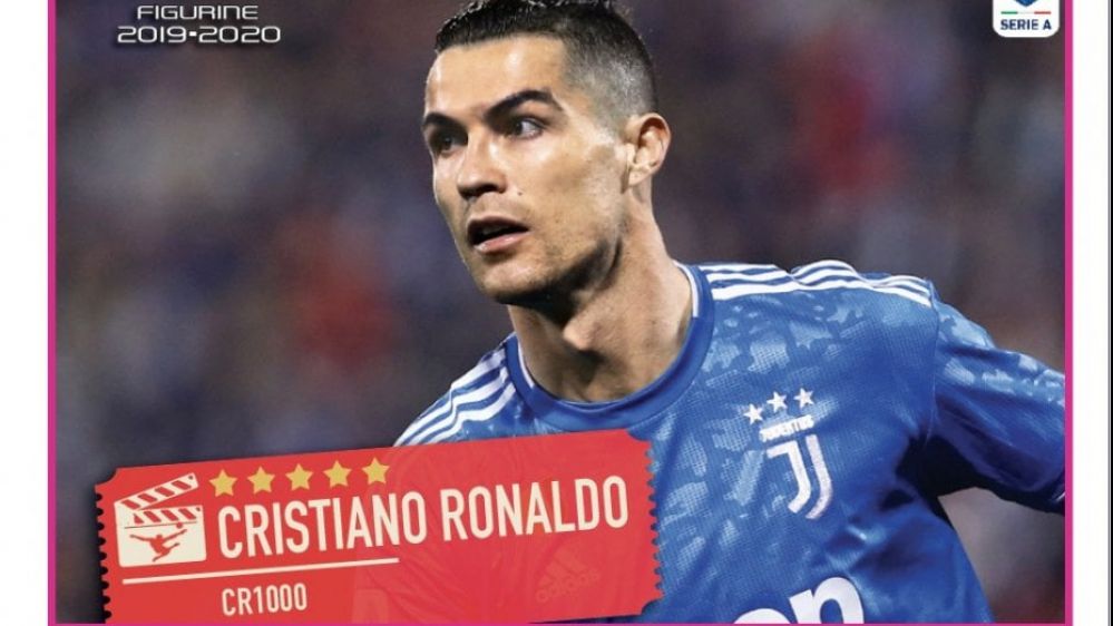 Cristiano Ronaldo, figurina Panini extra per le 1000 presenze in carriera