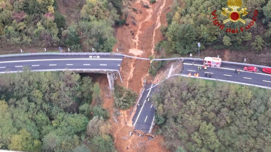 Crollo viadotto in Liguria, Autostrada dei Fiori, nessuna persona coinvolta