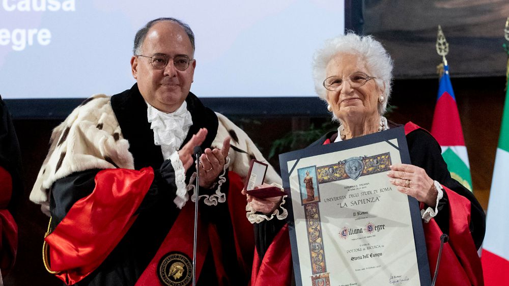 Dottorato honoris causa alla Sapienza per Liliana Segre