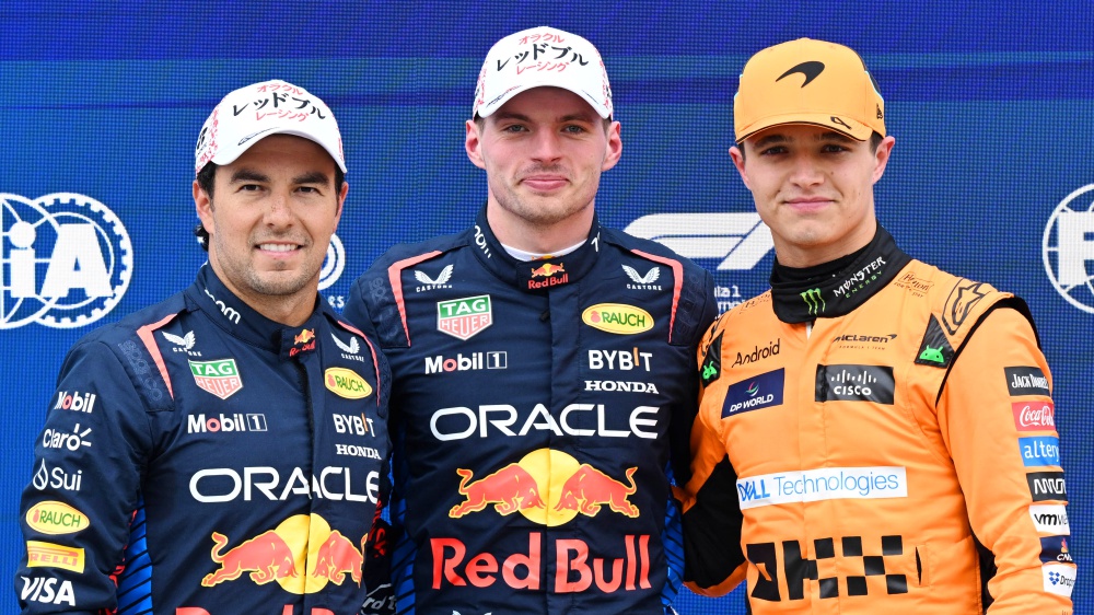 Formula 1, Max Verstappen è in pole nel Gran Premio del Giappone, seconda in griglia l'altra Red Bull di Sergio Perez