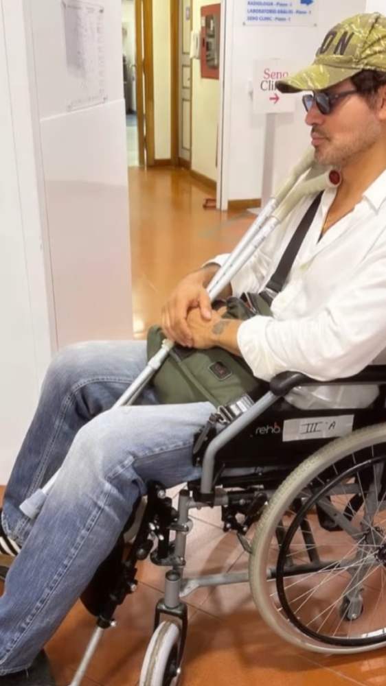 Gabriel Garko, infortunio set di Colpa dei sensi: ecco cosa è successo (video)