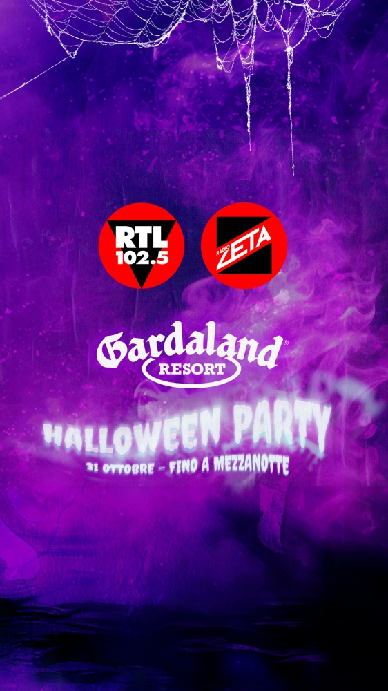 Gardaland Halloween Party: giovedì 31 ottobre con RTL 102.5 e Radio Zeta per una serata di musica e spettacolo con Giulia Laura Abbiati, Simone Palmieri, Diego Zappone, DJ Sautufau e gli Special Guest Benji & Fede, Coma_Cose e Fred De Palma