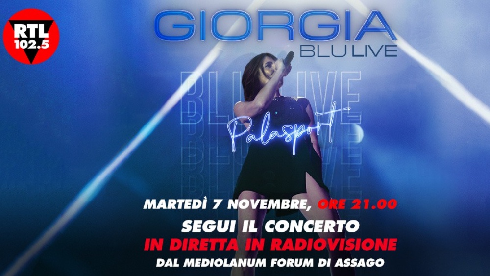 Giorgia: Blu live, martedì 7 novembre 2023 al Mediolanum Forum di Assago