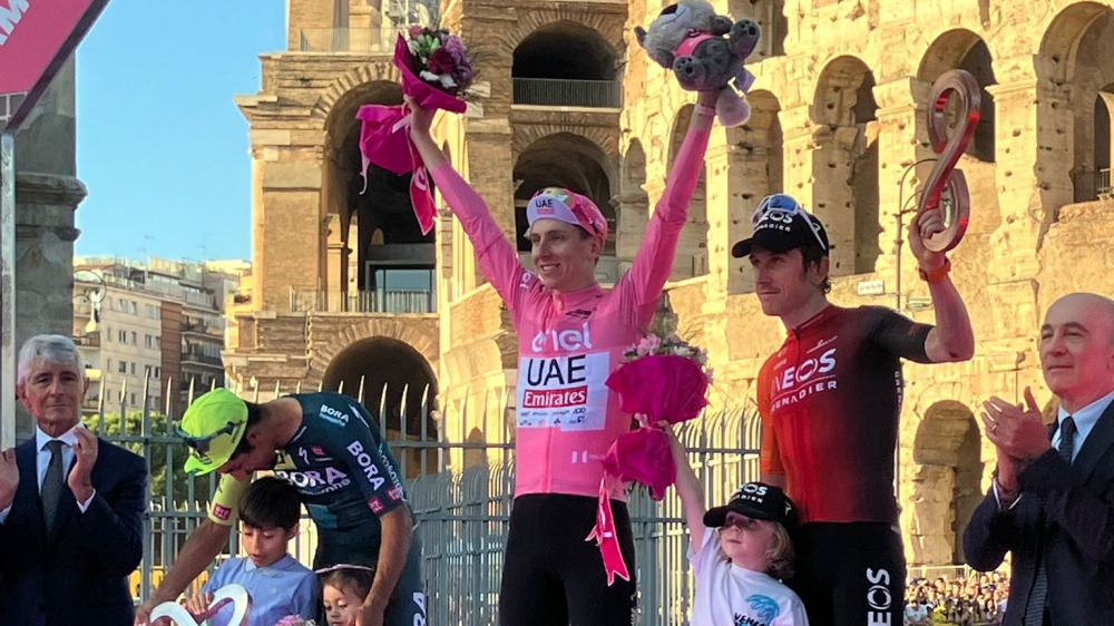 Giro d’Italia, Roma incorona Pogacar, a Merlier la volata di Roma