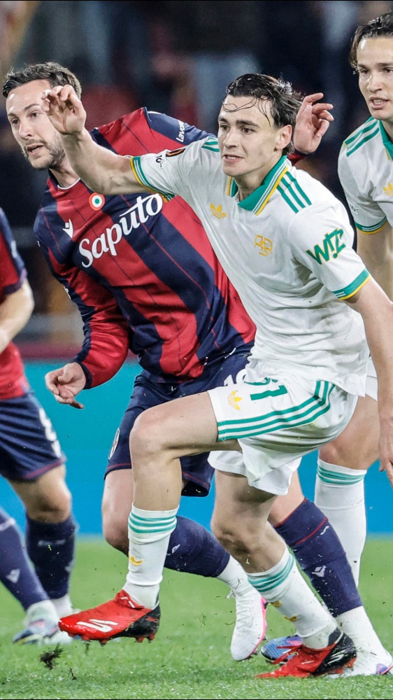 Il Bologna segna la Roma risponde, il derby d'Europa League è pari. In Conference la Fiorentina batte il Rakow