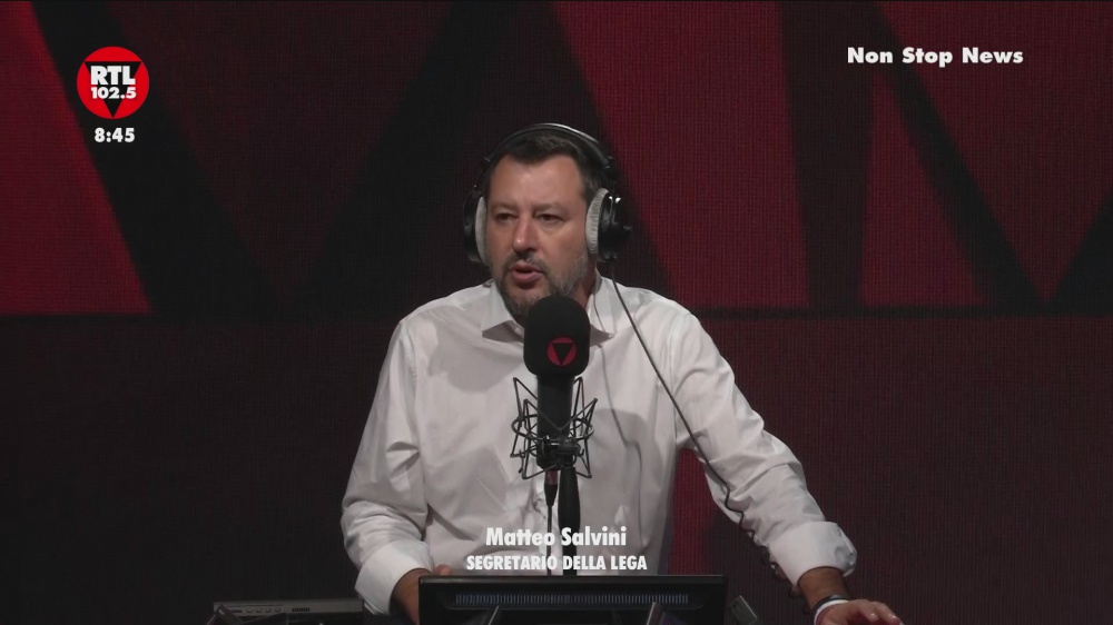 Il leader della Lega, Matteo Salvini, a RTL 102.5: “Fake news a dieci giorni dal voto, mai presi soldi dalla Russia"