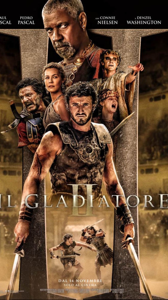 Incassi Cinema: “Il Gladiatore 2” conquista il mondo mentre “Parthenope” di Sorrentino supera i 7 milioni