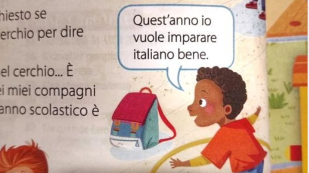 "Io vuole imparare italiano", è bufera sul libro di testo per le elementari, le scuse della casa editrice