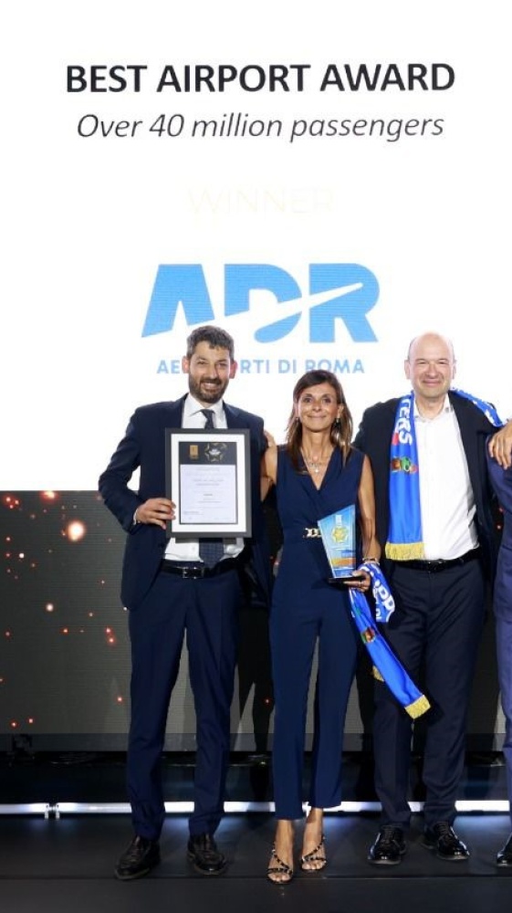 L'Aeroporto di Roma Fiumicino si conferma il migliore d'Europa.  la settima volta