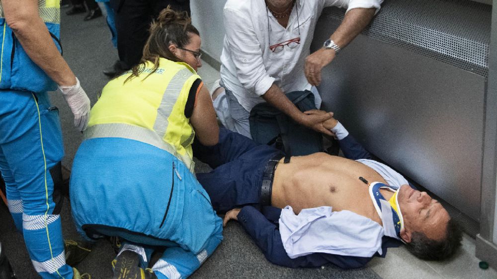 L'onorevole Fassina ferito durante una manifestazione a Roma