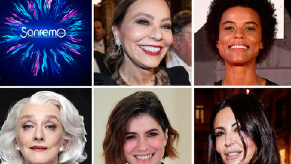 La carica delle cinque primedonne sul palco dell'Ariston: Amadeus ha presentato le regine del Festival di Sanremo