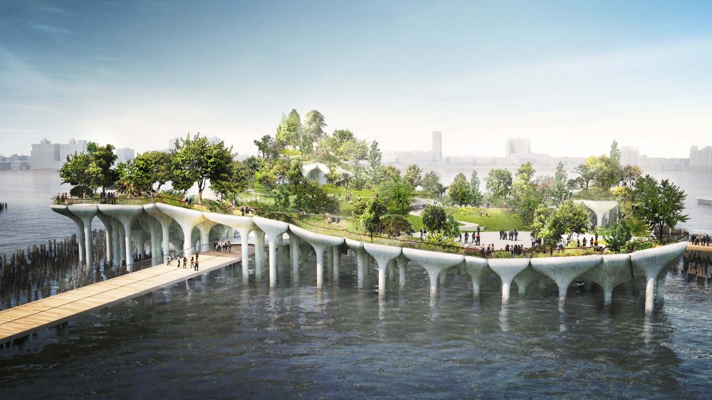 Little Island, arriva in primavera il nuovo parco divertimenti sul fiume Hudson a New York