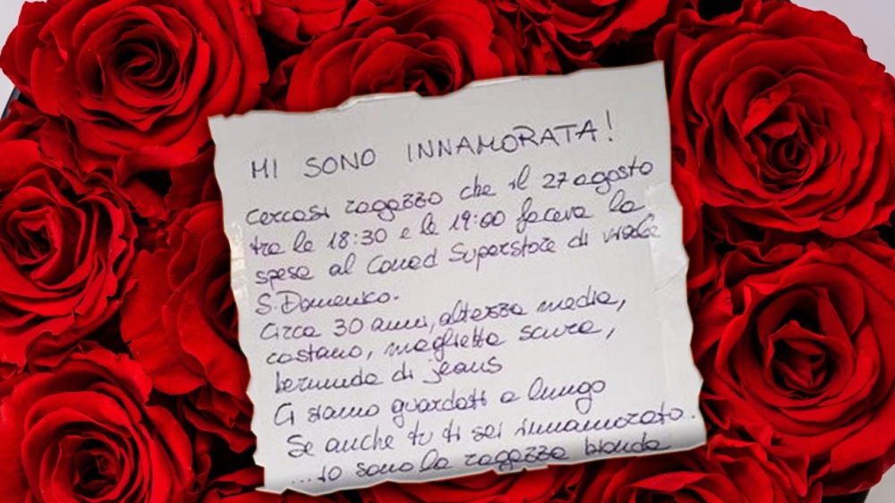 "Mi sono innamorata": colpo di fulmine in un supermercato di Sora, spunta una lettera misteriosa