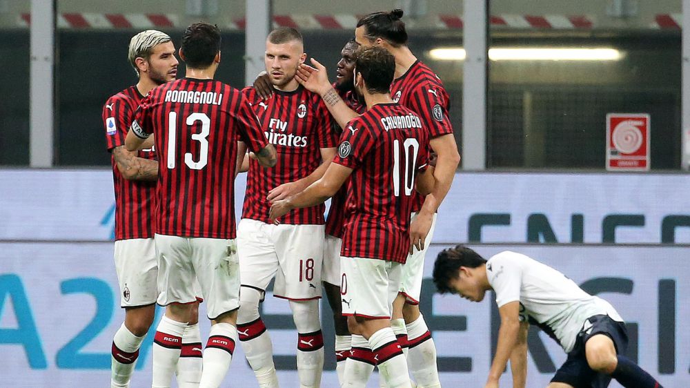 Milan, tutto facile con il Bologna;l'Atalanta rallenta con l'1-1 di Verona, pari tra Cagliari e Sassuolo