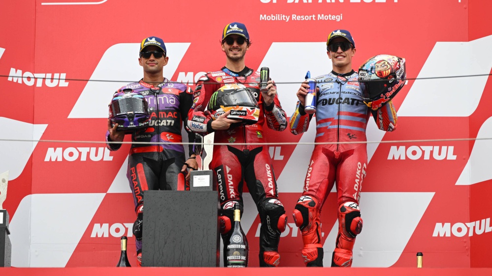 MotoGp, Pecco Bagnaia trionfa in Giappone e si avvicina a Jorge Martin in classifica