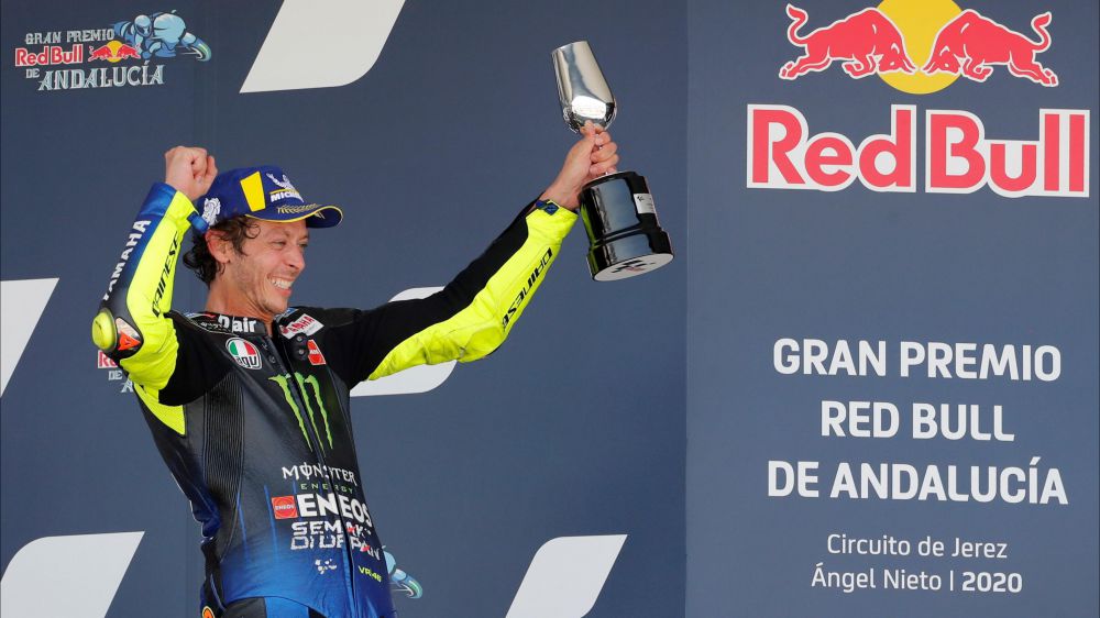 MotoGp, Quartararo vince il Gp di Andalusia, terzo posto per Valentino Rossi preceduto da Vinales