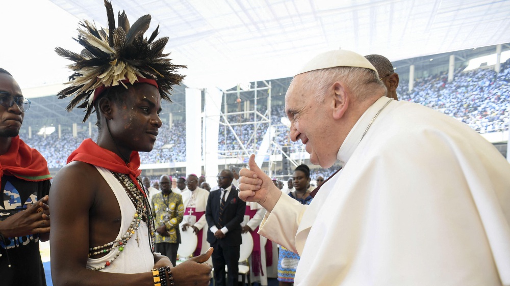 Nell'ultimo giorno in Congo, l'appello del Papa ai giovani a dire no alla corruzione, domani in Sud Sudan