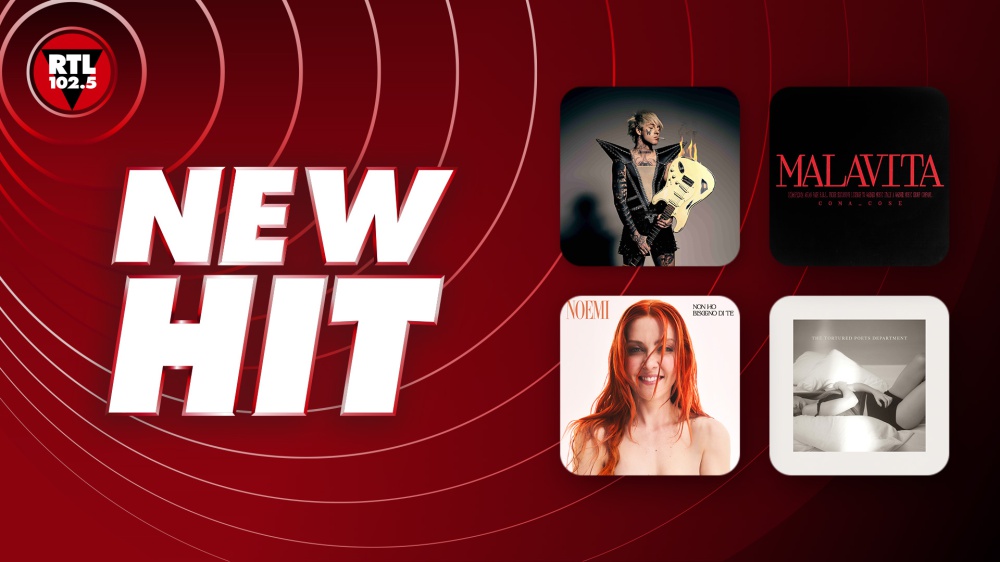 New Hit di RTL 102.5: da questa settimana in onda “Limone” di chiello, “Malavita” di Coma_Cose, “Non ho bisogno di te” di Noemi, “Fortnight” di Taylor Swift feat. Post Malone