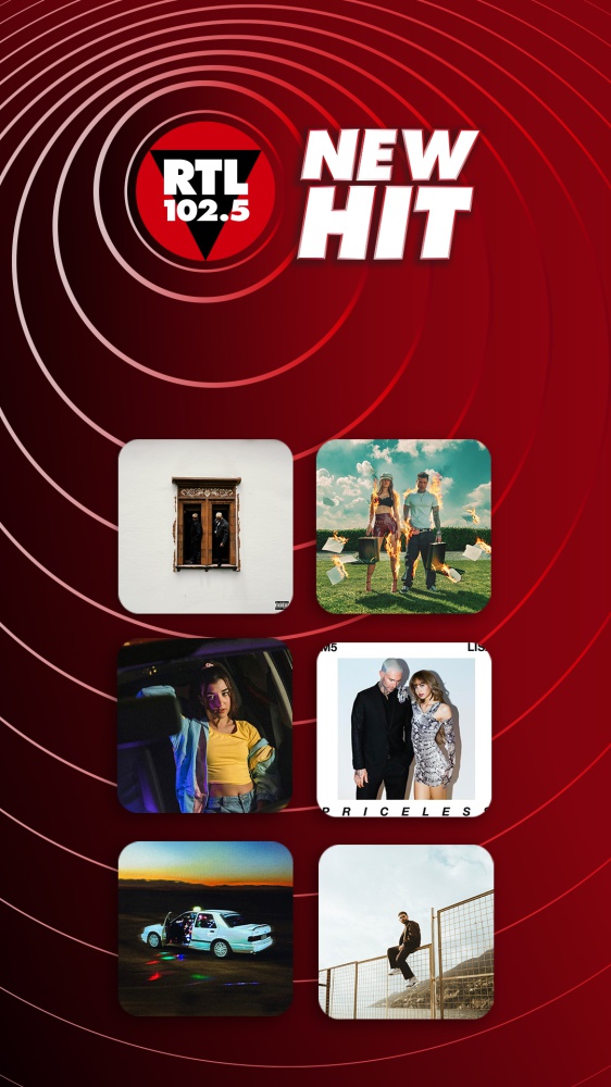 New Hit di RTL 102.5: da questa settimana in rotazione “In auto alle 6.00” di Emis Killa ft. Lazza, “Scelte stupide” di Fedez e Clara, “Ma che vuò” di Florinda “Priceless” dei Maroon 5 ft. Lisa, “Non sono io” di Noemi e “Cosa ti amo a fare?” di Rocco