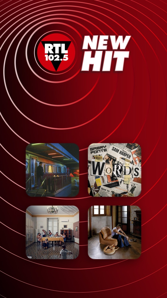 New Hit di RTL 102.5: da questa settimana in rotazione “Occhi ingenui” di Franco126 feat. Ele A, “Words” di Gabry Ponte e Sam Harper, “CANZONE D’AMORE” di Geolier e “Tutto tranne questo” di Irama