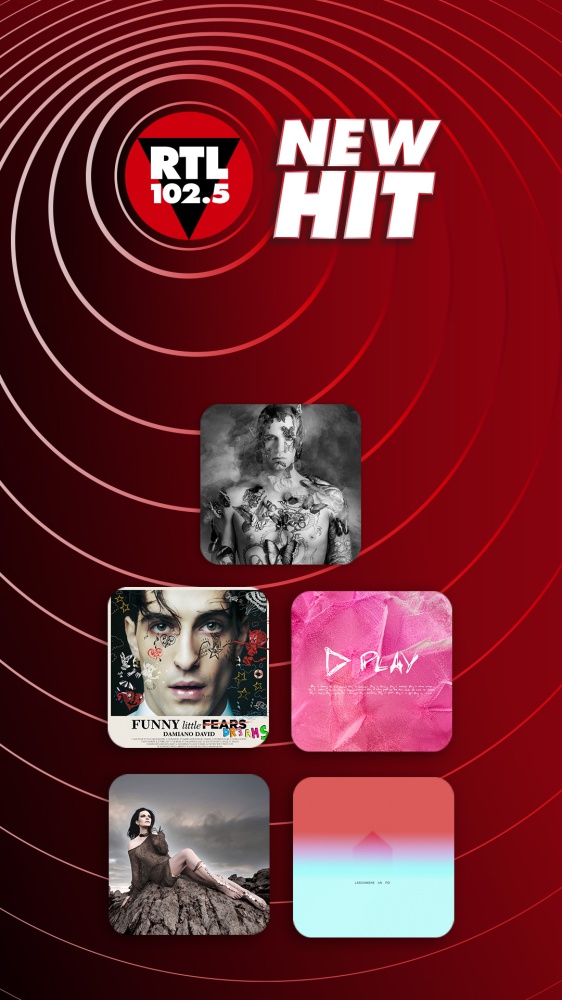 New Hit di RTL 102.5: da questa settimana sulla prima radio d’Italia “Senza Una Stupida Storia” di Achille Lauro, “Talk To Me” di Damiano David feat. Tyla & Nile Rodgers, “Camera” di Ed Sheeran, “LA MIA STORIA TRA LE DITA” di Laura Pausini e “Lasciam