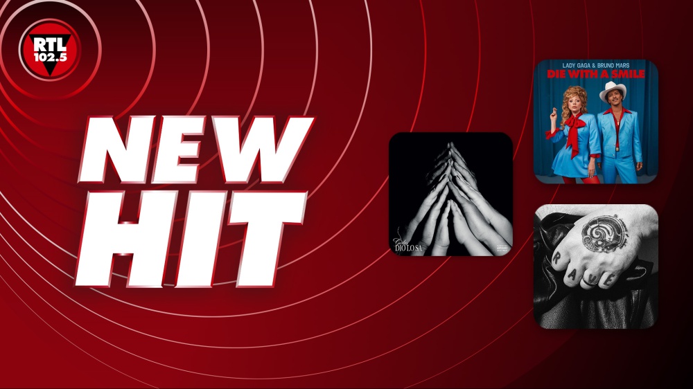 New Hit di RTL 102.5: da questa settimana in onda "Episodio d'amore" di Geolier, “Die with A Smile” di Lady Gaga & Bruno Mars e “Edge of Saturday Night" di The Blessed Madonna con Kylie Minogue