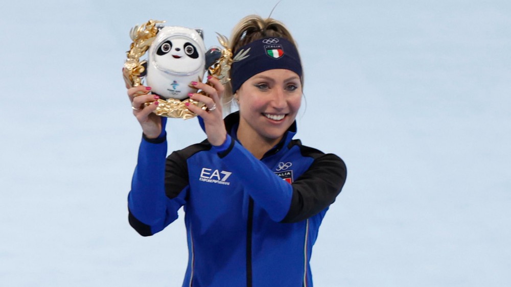 Olimpiadi, a Pechino Francesca Lollobrigida guadagna il bronzo nel pattinaggio di velocità