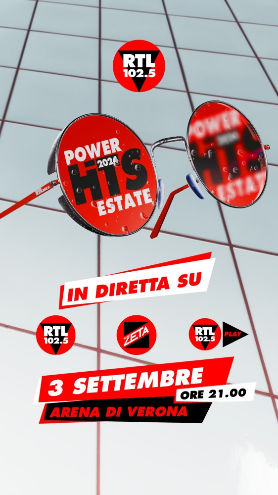 POWER HITS ESTATE 2024, TUTTO PRONTO PER IL GRANDE SHOW DI RTL 102.5 DALL’ARENA DI VERONA!