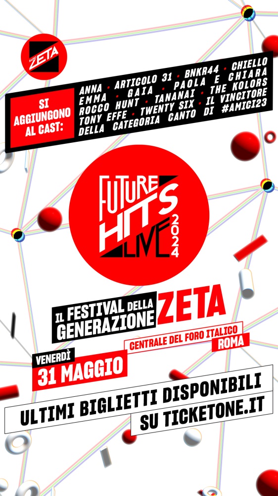 Radio Zeta Future Hits Live 2024, Gli Articolo 31: “Ci saremo anche noi il 31 maggio al Centrale del Foro Italico per il Future Hits Live”