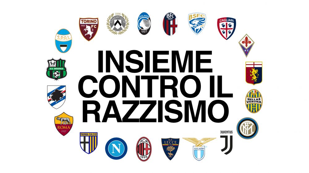 Razzismo, la lettera dei club di Serie A, "non facciamo abbastanza, ora basta"