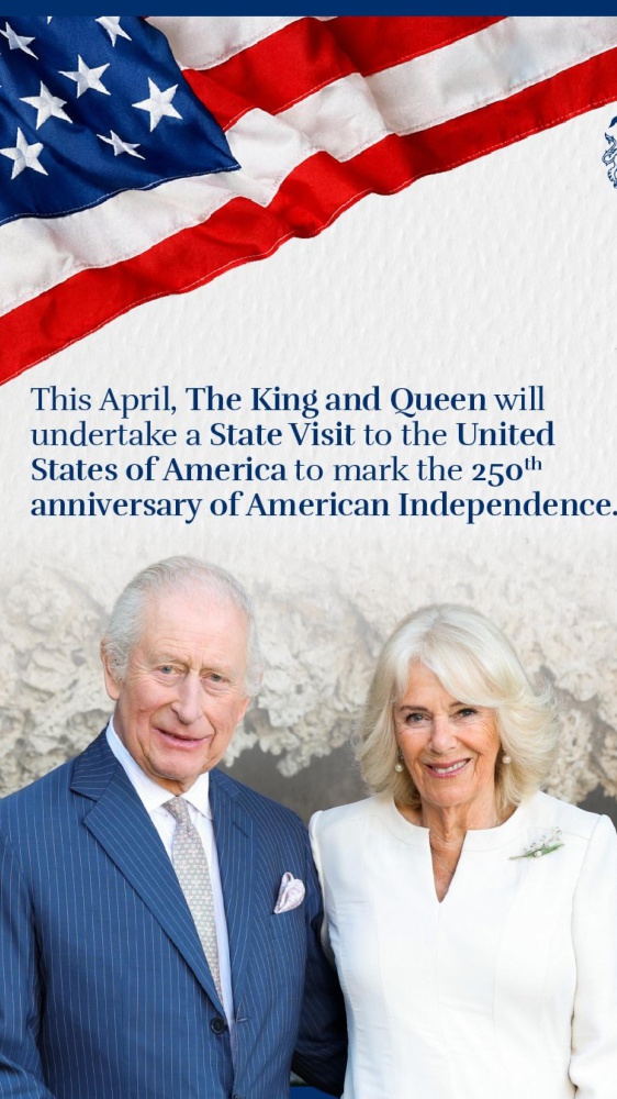 Re Carlo e consorte negli Stati Uniti. Tutto pianicficato per