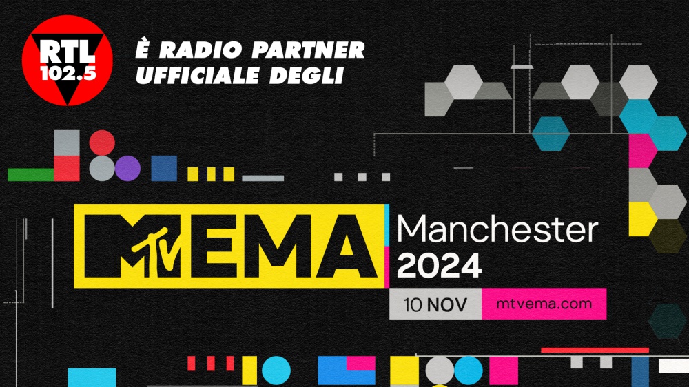 RTL 102.5 è la radio partner ufficiale degli MTV EMAs 2024