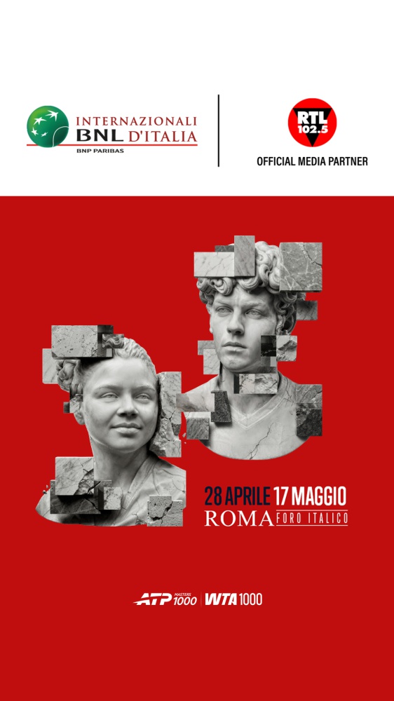 RTL 102.5 è la radio ufficiale degli Internazionali BNL d’Italia 2026