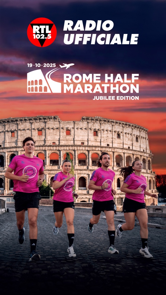 RTL 102.5 è la radio ufficiale della Rome Half Marathon 2025