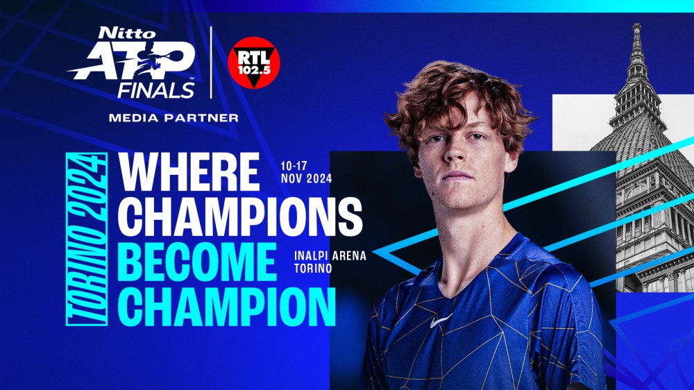 RTL 102.5 è la radio ufficiale delle Nitto ATP Finals 2024