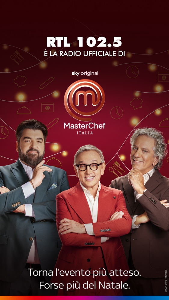 RTL 102.5 è la radio ufficiale di MasterChef Italia 2024