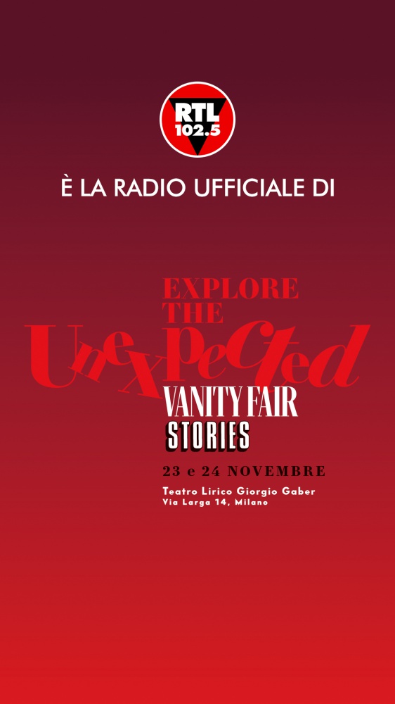 RTL 102.5 è la radio ufficiale di Vanity Stories 2024