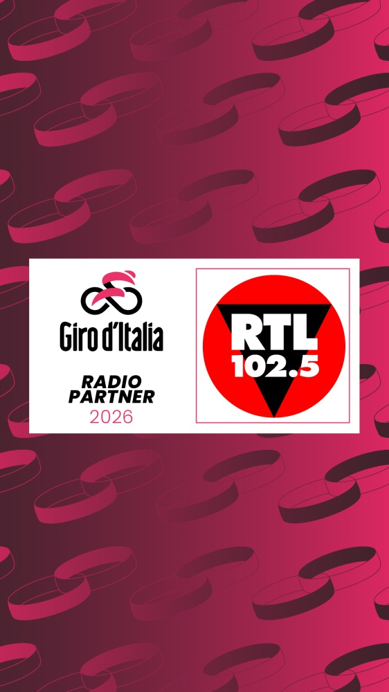 RTL 102.5 è radio partner del Giro d’Italia 2026