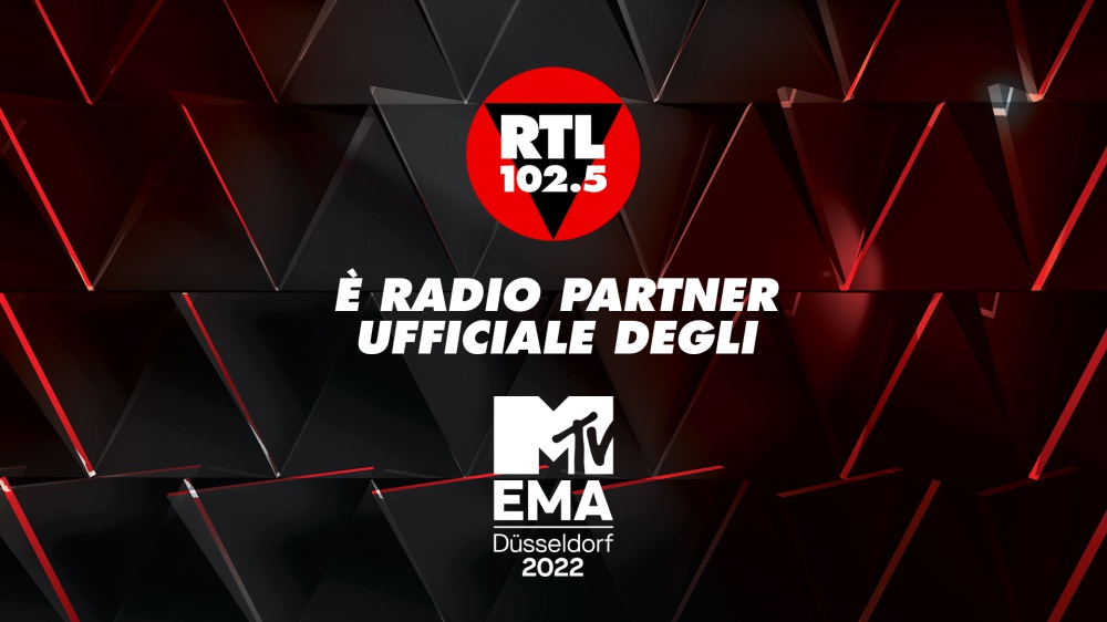 RTL 102.5 è radio partner ufficiale degli MTV Europe Music Awards 2022