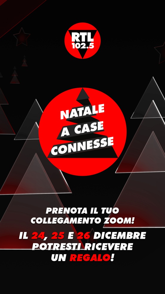 RTL 102.5, Radiofreccia e Radio Zeta festeggiano il natale a “Case Connesse”