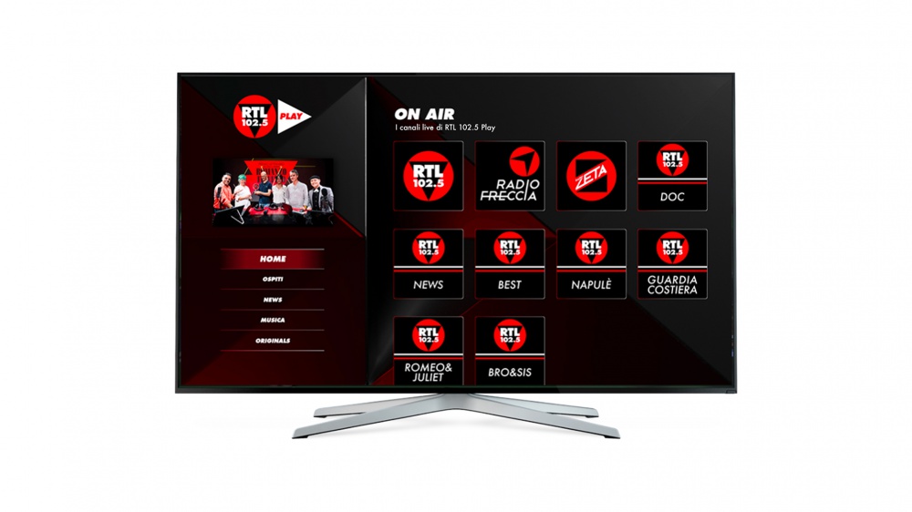 RTL 102.5 vince il premio "Hybrid Tv" con l'applicazione RTL 102.5 Play