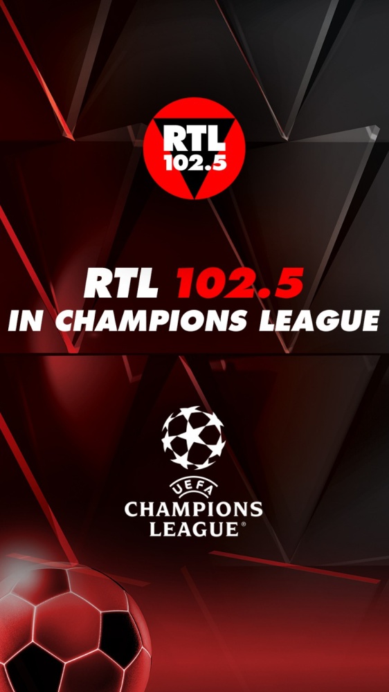 RTL102.5 è in Champions League: domani in diretta JUVENTUS – PSV EINDHOVEN e MILAN - LIVERPOOL