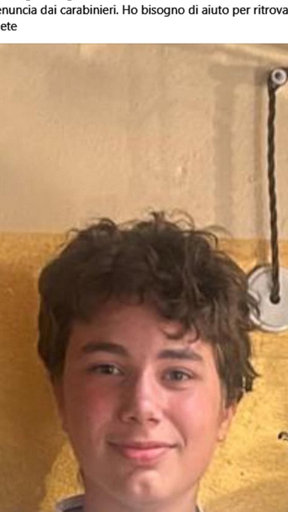 San Giovanni Lupatoto: il mistero di Diego Baroni,  14 anni, sparito da casa da una settimana, potrebbe essere a Milano