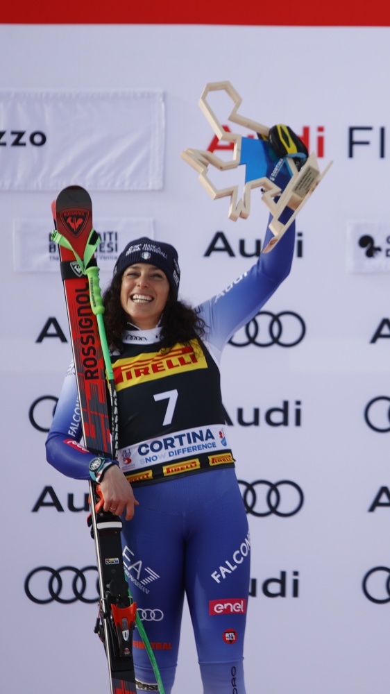 Sci: Magnifica Federica Brignone, vittoria nel SuperG di Cortina. 4^ Curtoni, 5^ Goggia