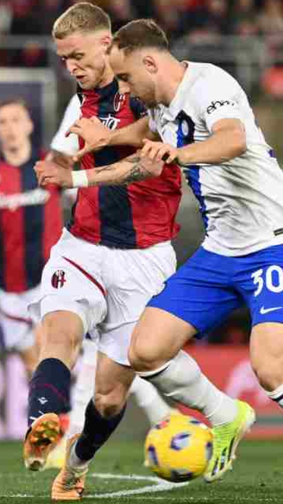 Serie A, Bologna-Inter 0-1, Cagliari-Salernitana 4-2, Sassuolo-Frosinone 1-0, Genoa-Monza 2-3