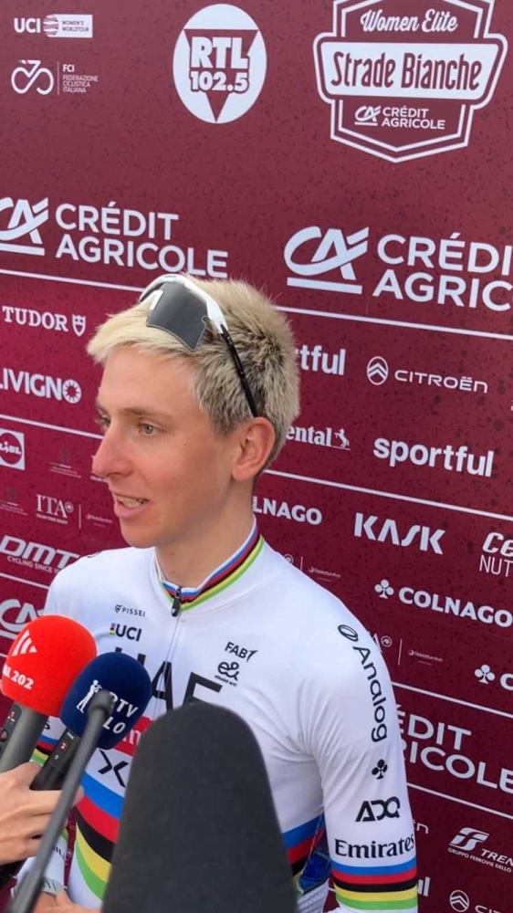 Strade bianche, Pogacar cala il poker e vince per la quarta volta