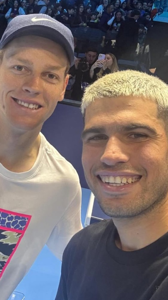 Tennis, allenamento con selfie: Sinner - Alcaraz virali sui social grazie ad una foto